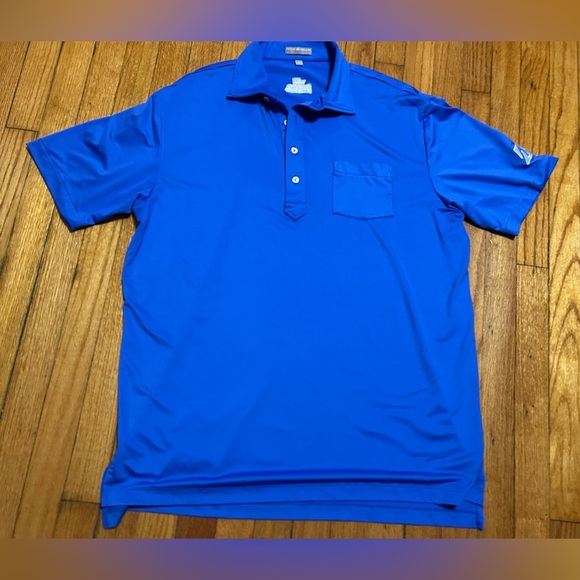 Peter Millar Summer Comfort Men Embroidered Short Sleeve Golf Polo Shirt Size L - Picture 1 of 10